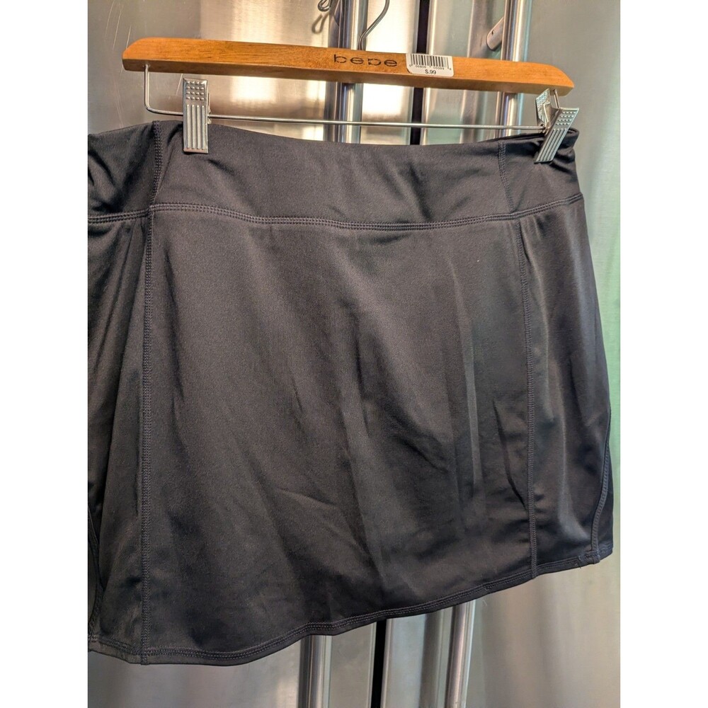 Women's Tangerine Black Golf Pullon Skort Sz Lg
